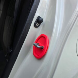 Caches de Protection pour Serrure de Porte de Voiture - ROUGE